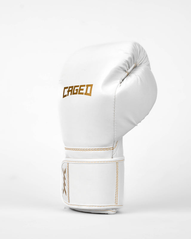 Caged Boxningshandskar Core – Vit/Guld