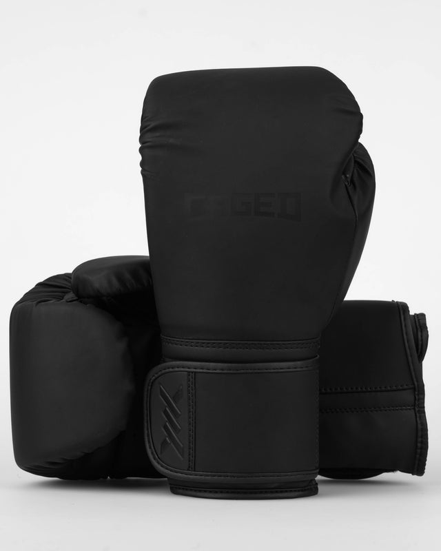 Guantoni da boxe Caged Core – Nero opaco