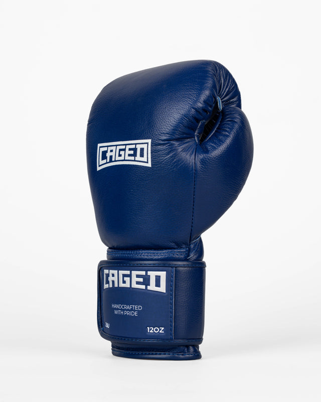 Caged Boxing Gloves 'X' Series - Navy Blue/White