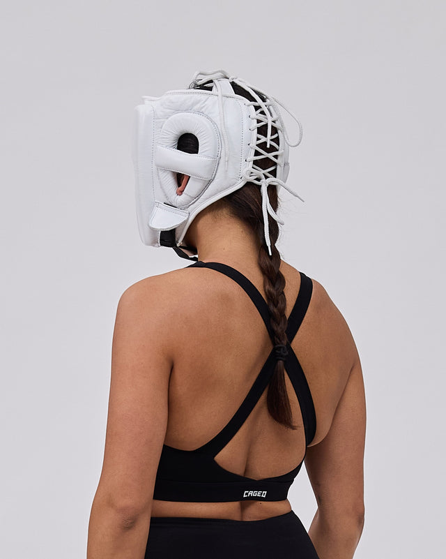 Casco da boxe Caged 'X' Series – Bianco
