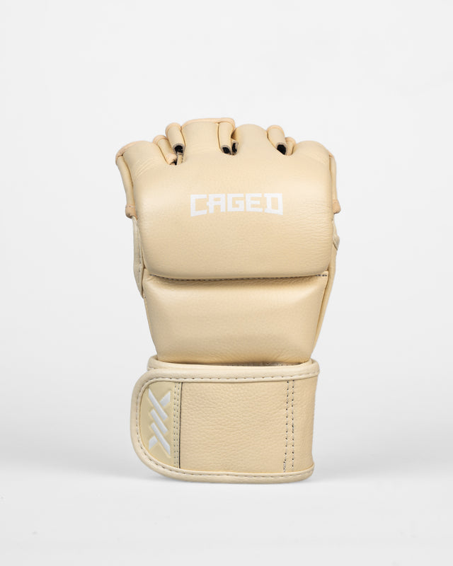 Luvas de MMA Caged 'X' Series – Branco Creme