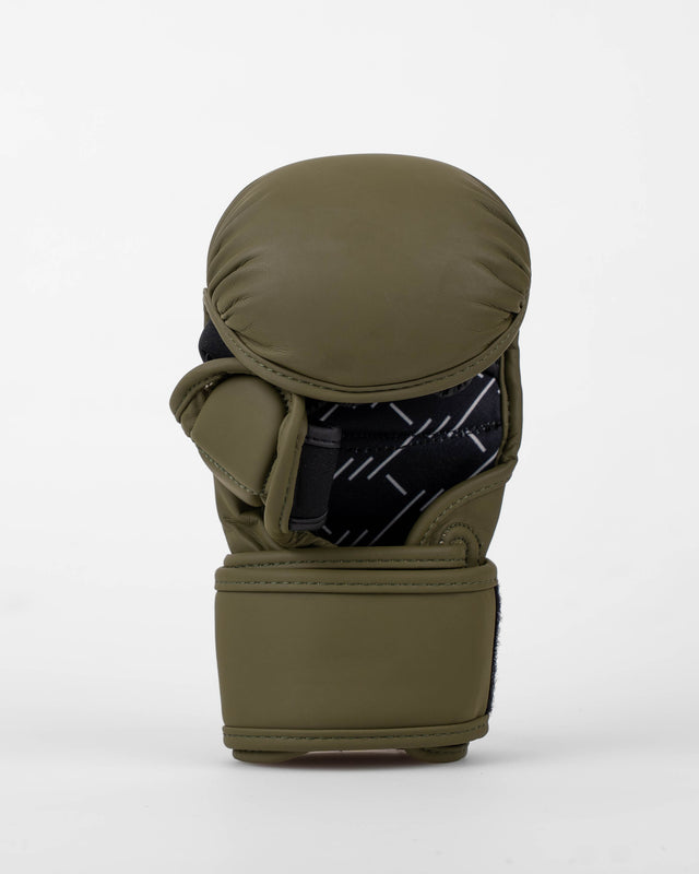 Caged MMA sparringhandskar Shadow – Khaki grön/guld