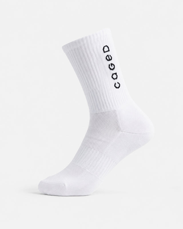 Caged Performance Sokken - Wit