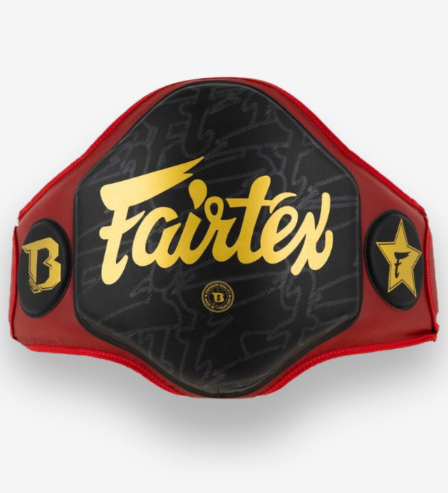 Fairtex Buikbeschermer FXB - Rood/Zwart/Goud
