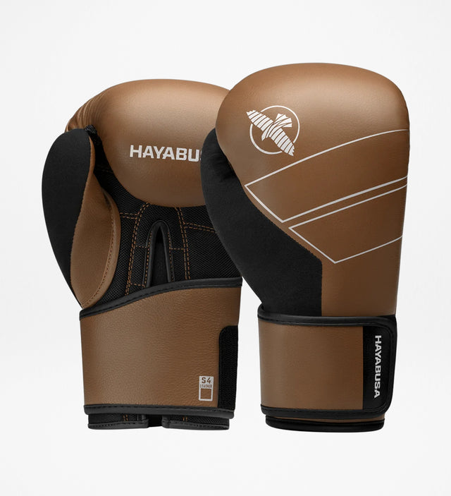 Hayabusa Boxhandschuhe aus Leder S4 – Goldbraun