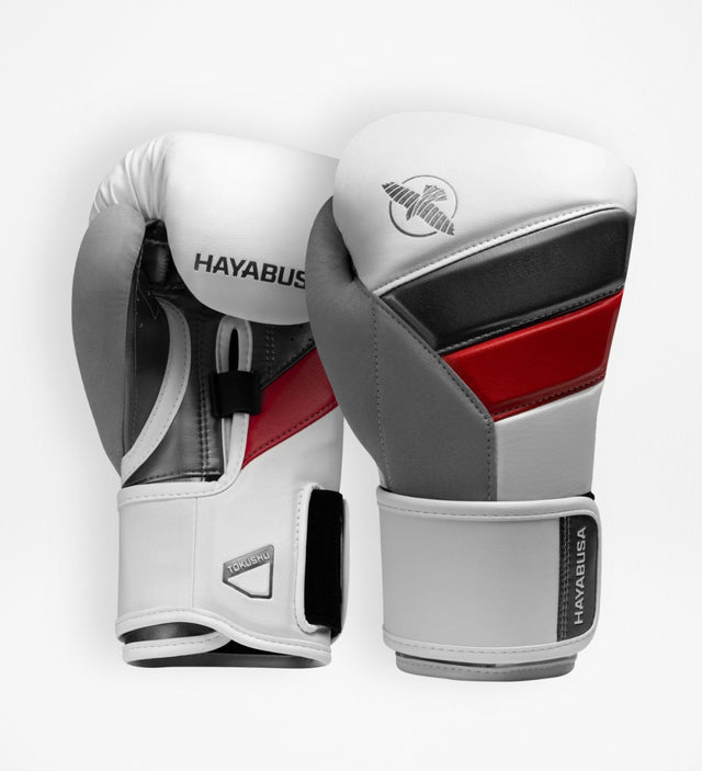 Luvas de boxe Hayabusa T3 – Branco/Vermelho