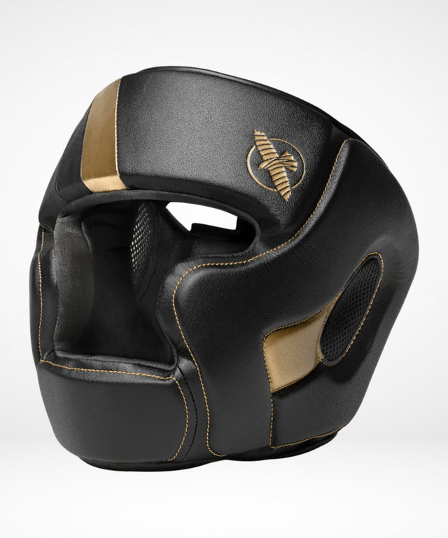 Casco de boxeo Hayabusa T3 – Negro/Oro