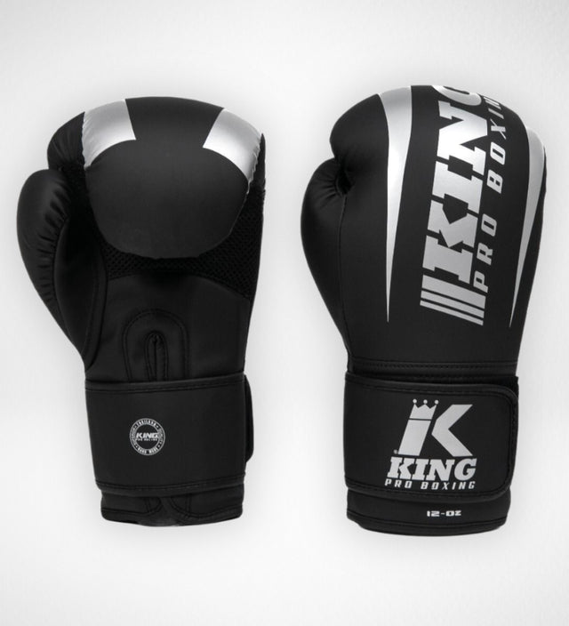 King Pro Boxing Boxningshandskar Revo – Svart/Silver