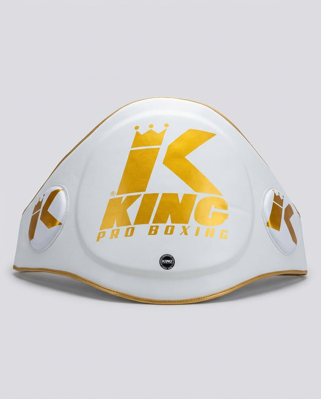 Protector abdominal King Pro Boxing - Blanco/Oro