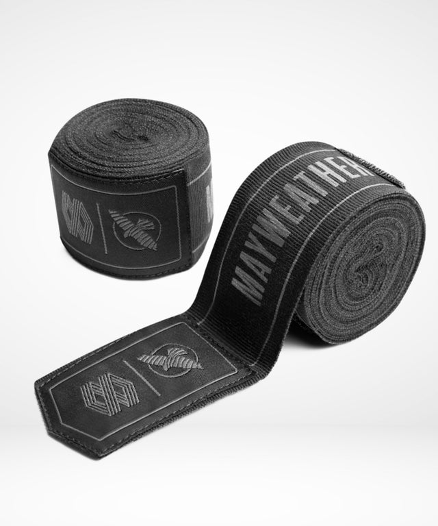 Hayabusa x Mayweather Boxningslindor Stretch - Svart/Grå
