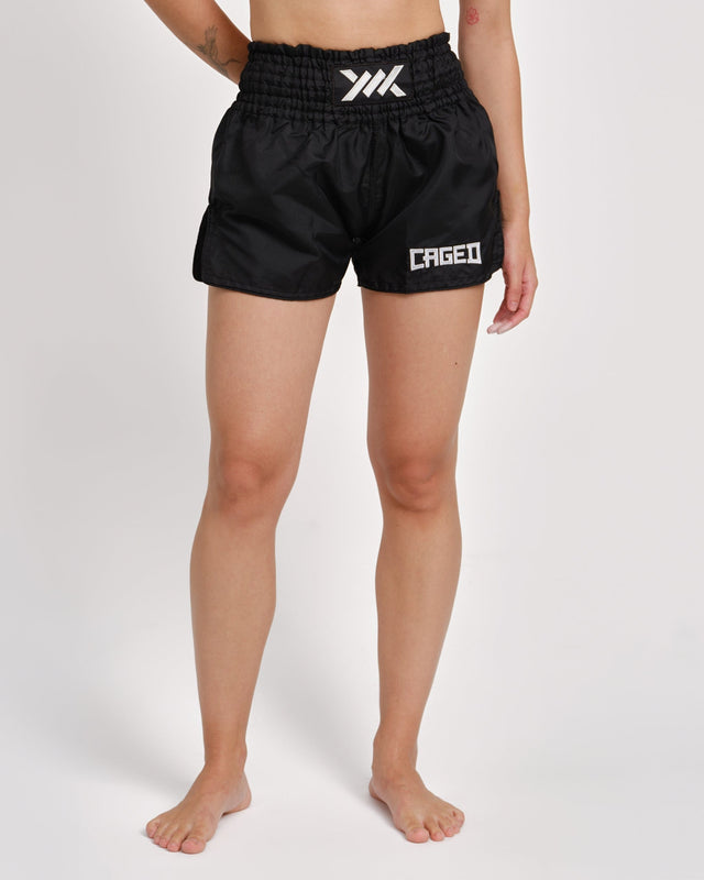 Caged Classic Muay Thai shorts – Sort
