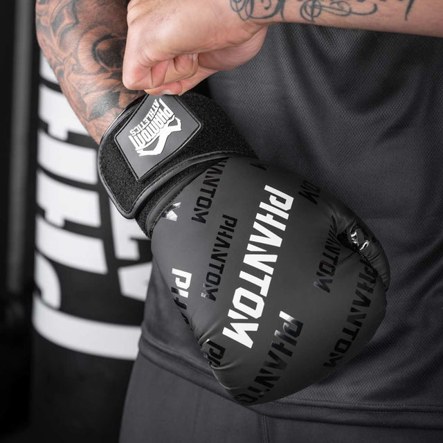 Phantom Athletics Boxing gloves Velcro – Black/White