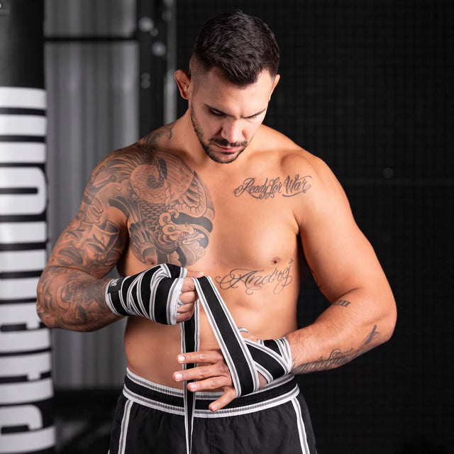 Bandaje de box Phantom Athletics MT-Pro – Alb