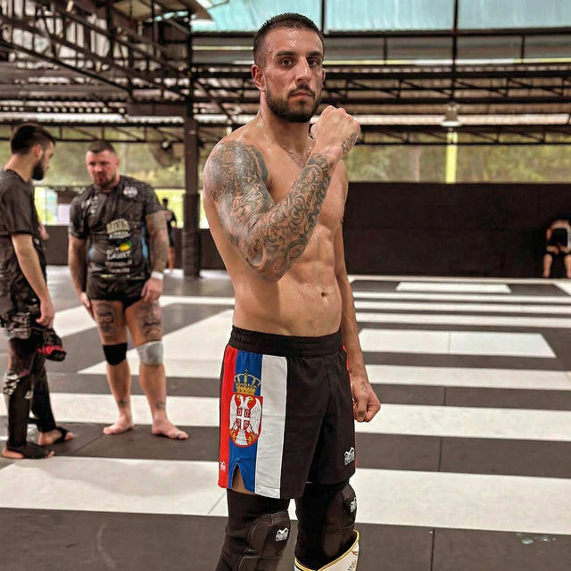 Spodenki MMA Phantom Athletics Fusion-R Team Serbia – Czarne