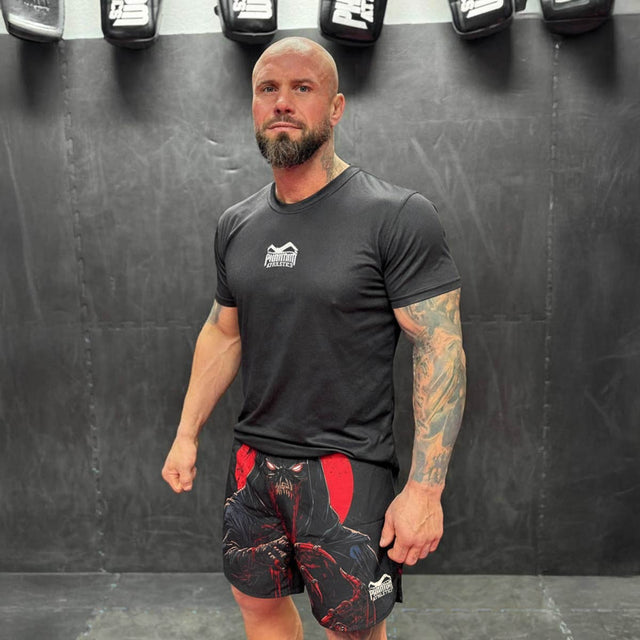 Calções de MMA Phantom Athletics Fusion-R Bloodshade – Preto/Vermelho
