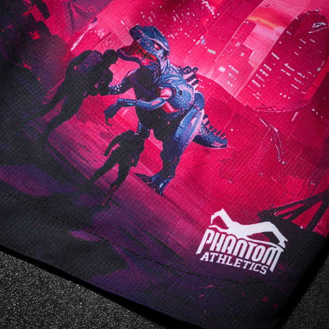 Pantaloni scurți MMA Phantom Athletics FUSION-R Cyber-X – Violet/Albastru
