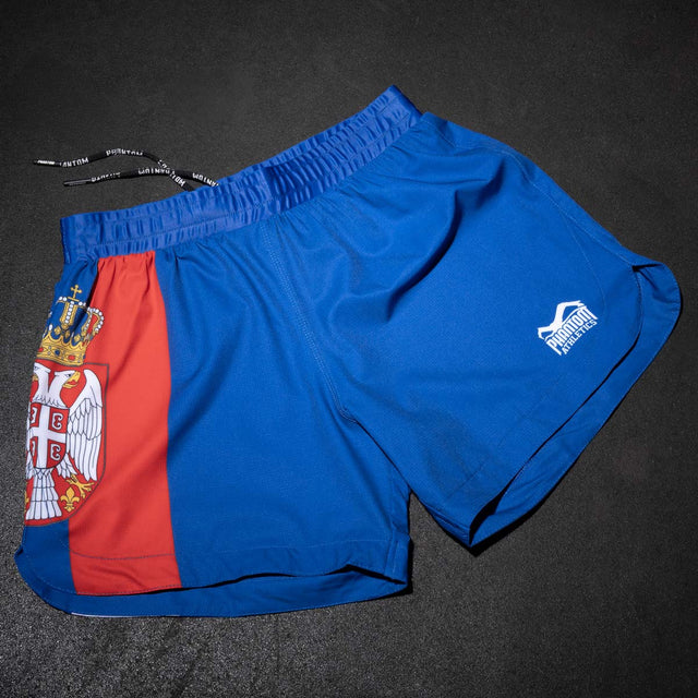 Phantom Athletics MMA-shorts Fusion-R Team Serbia - Rød/Hvid/Blå