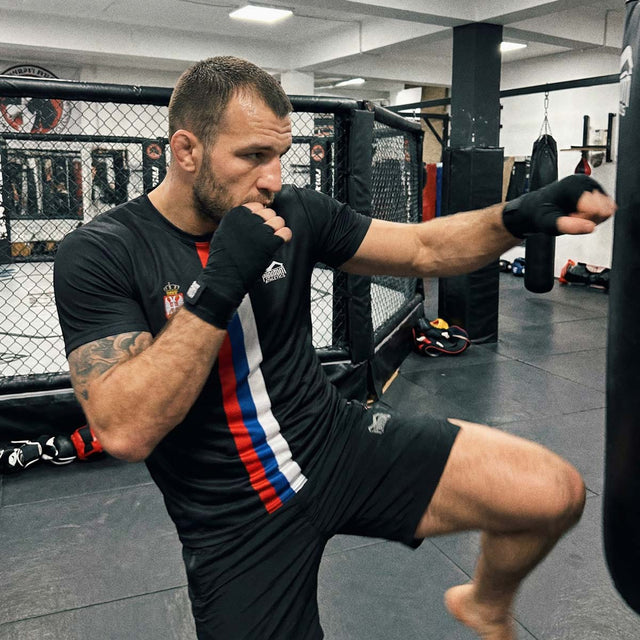 Phantom Athletics Træningsshirt EVO+ Team Serbia - Sort