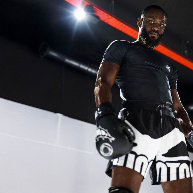Phantom Athletics MMA-Shorts Fusion-R 2in1 Savage – Schwarz/Weiß