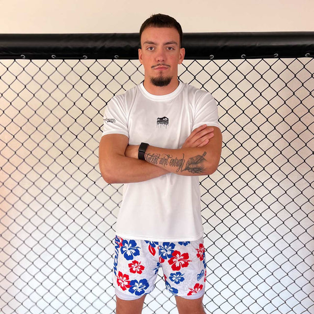 Phantom Athletics MMA-shorts Fusion 2in1 Hawaii – Hvid/Blå/Rød