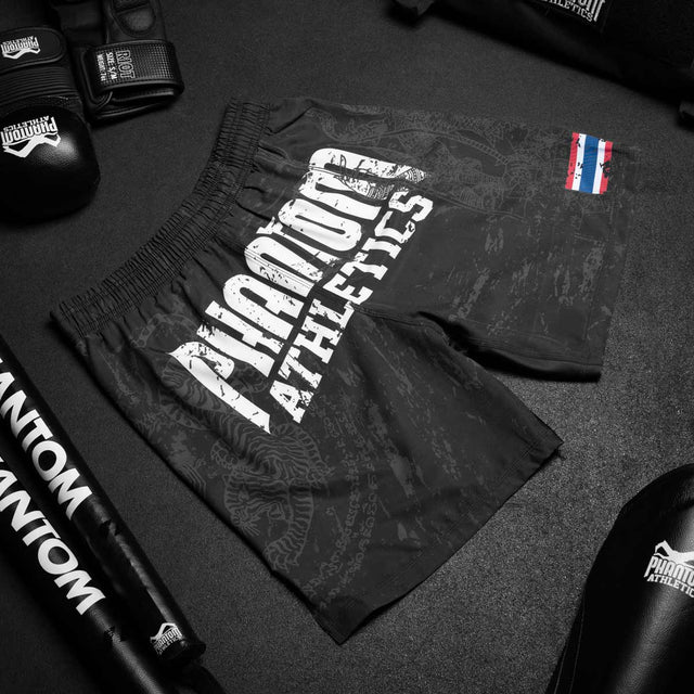 Phantom Athletics Muay Thai-shorts EVO – Svart/Grå