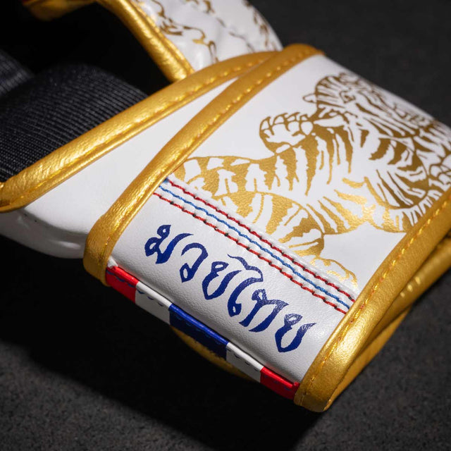 Phantom Athletics MMA-Handschuhe Sparring Muay Thai – Weiß/Gold