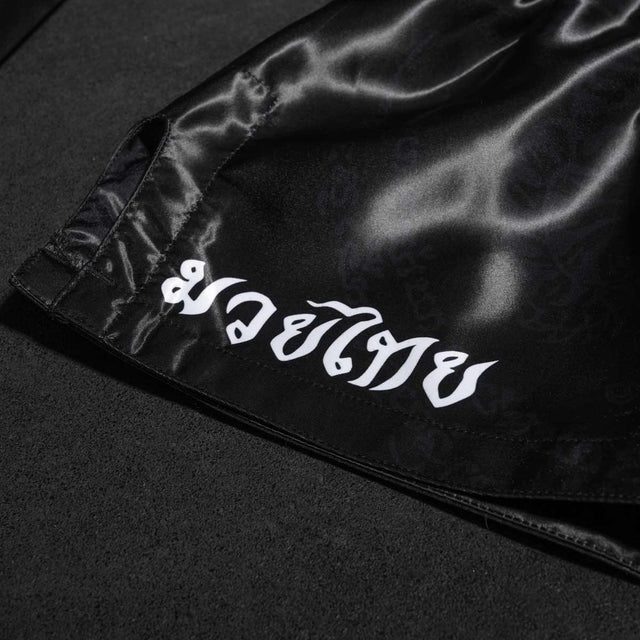 Calções de Muay Thai Phantom Athletics Sak Yant – Preto