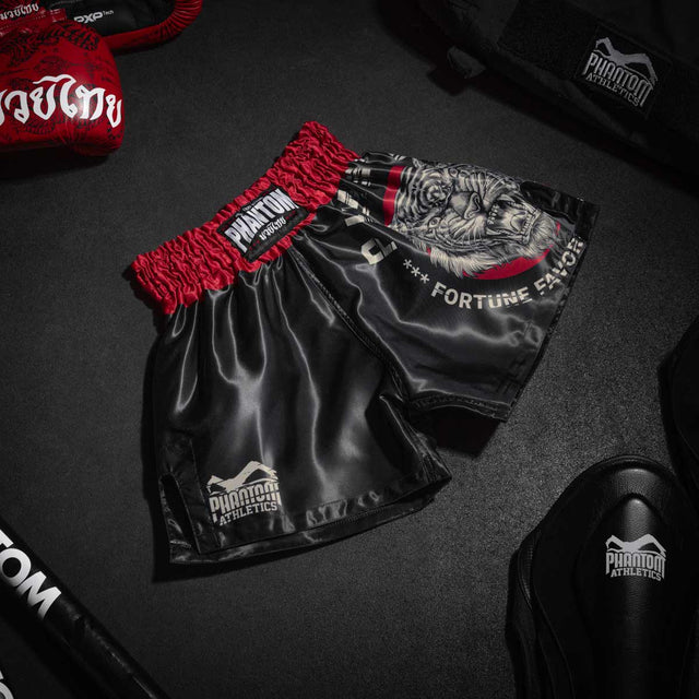 Phantom Athletics Muay-Thai-Shorts Tiger Unit – Schwarz