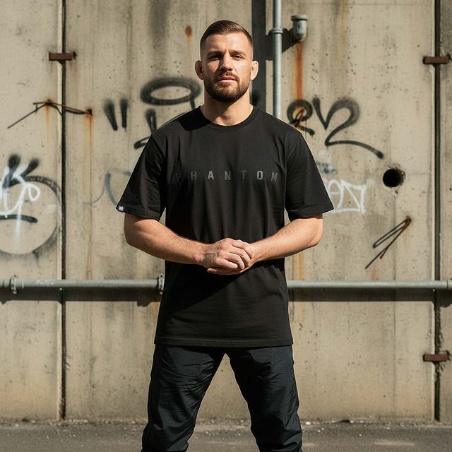 T-shirt Phantom Athletics Vantage Oversize – Nero