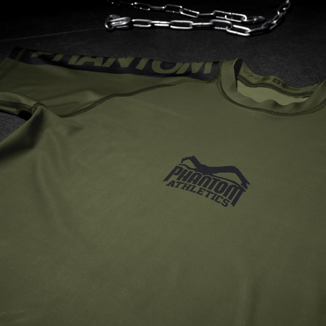 Rashguard Phantom Athletics EVO Apex Mâneci Scurte – Kaki