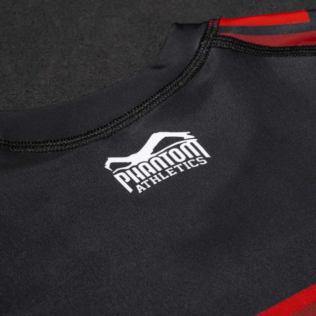 Phantom Athletics Rashguard EVO Apex Korta Ärmar – Röd