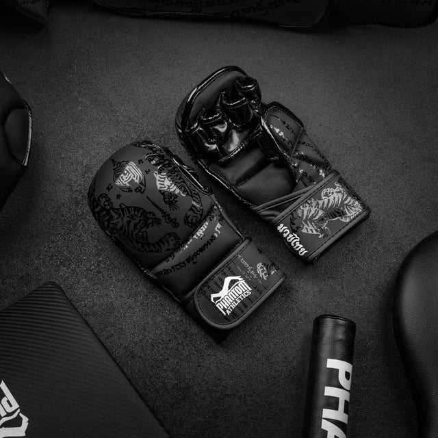 Rękawice MMA Phantom Athletics Sparingowe Muay Thai – Czarne