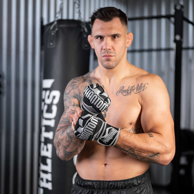 Bandes de boxe Phantom Athletics Impact Neopreen Gel – Noir/Gris