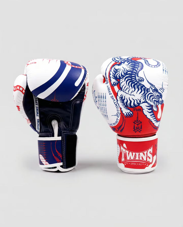 Twins Boxhandschuhe FBGVL4 Yant – Weiß/Blau/Rot