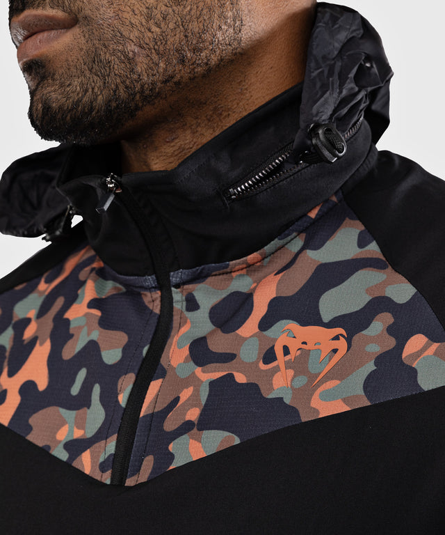 Tréninkový kabát Venum Jungle Ops – Černá/Khaki Camo
