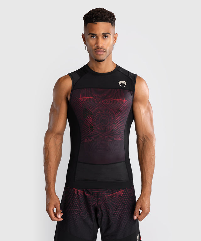Rashguard sin mangas Venum G-Fit Air – Negro/Rojo