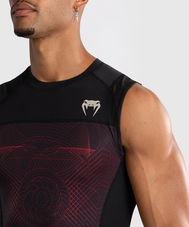 Rashguard sin mangas Venum G-Fit Air – Negro/Rojo