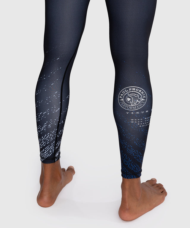 Venum x TEKKEN 8 Spats - Paul Phoenix - Zwart/Blauw
