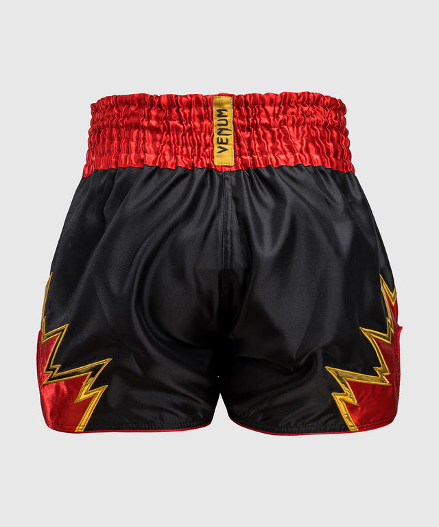 Calções de kickboxing Venum Inferno – Preto/Vermelho/Ouro