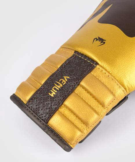 Venum Reverso Boxhandschuhe – Dunkelbraun/Gold