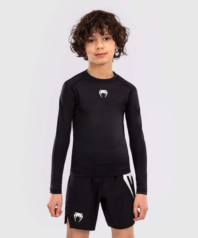 Rashguard Venum Contender Mâneci Lungi Copii – Negru