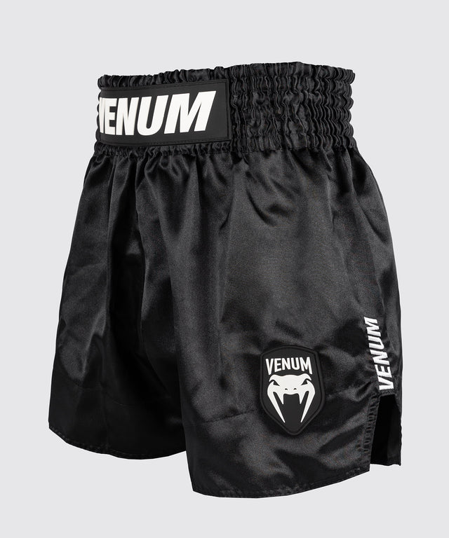 Venum Muay-Thai-Shorts Classic Evo – Schwarz/Weiß
