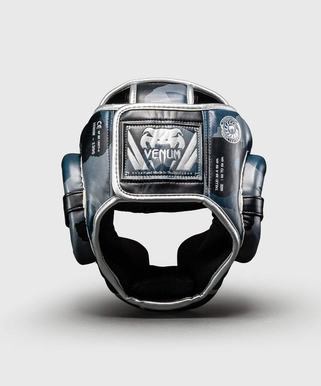 Venum Elite Head guard Camo – Dark blue/Blue