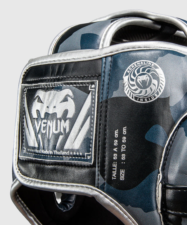 Venum Elite Head guard Camo – Dark blue/Blue