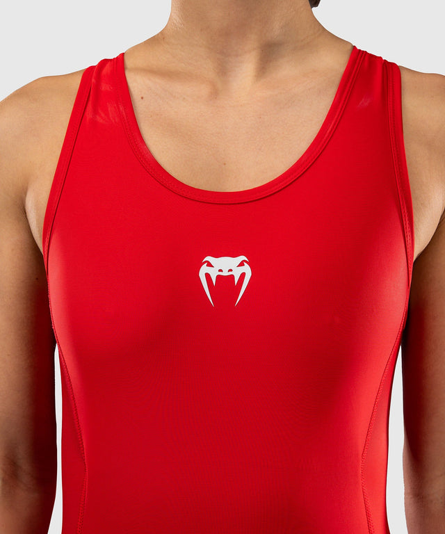 Rashguard Venum Challenger para mujer – Rojo