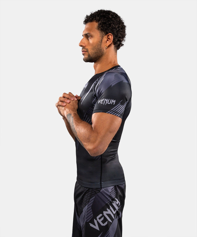 Venum Rashguard No-Gi 6.0 Korte Mouwen - Zwart/Grijs