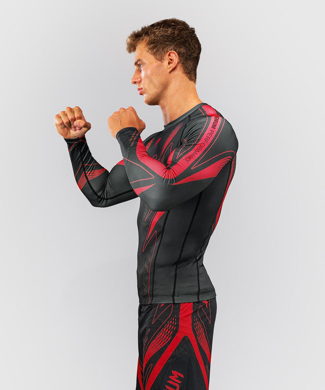 Rashguard Venum Amazonia Reborn manica lunga – Nero/Rosso