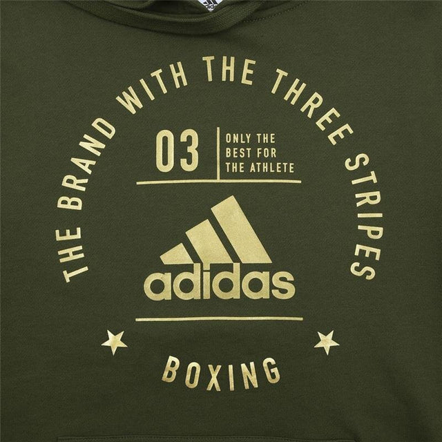 Felpa Adidas Community Boxing – Verde/Oro