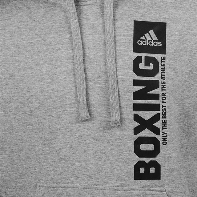Adidas Hoodie Community Vertical Boxing – Šedá/Černá
