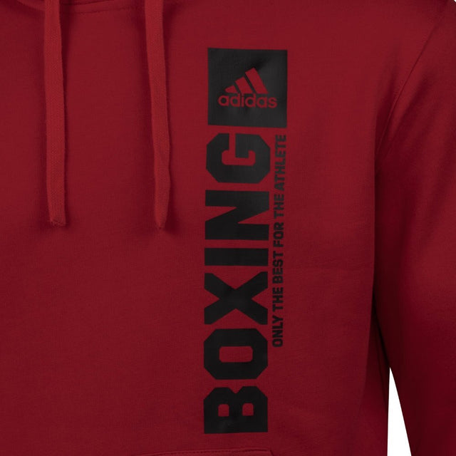 Felpa Adidas Community Vertical Boxing – Rosso/Nero